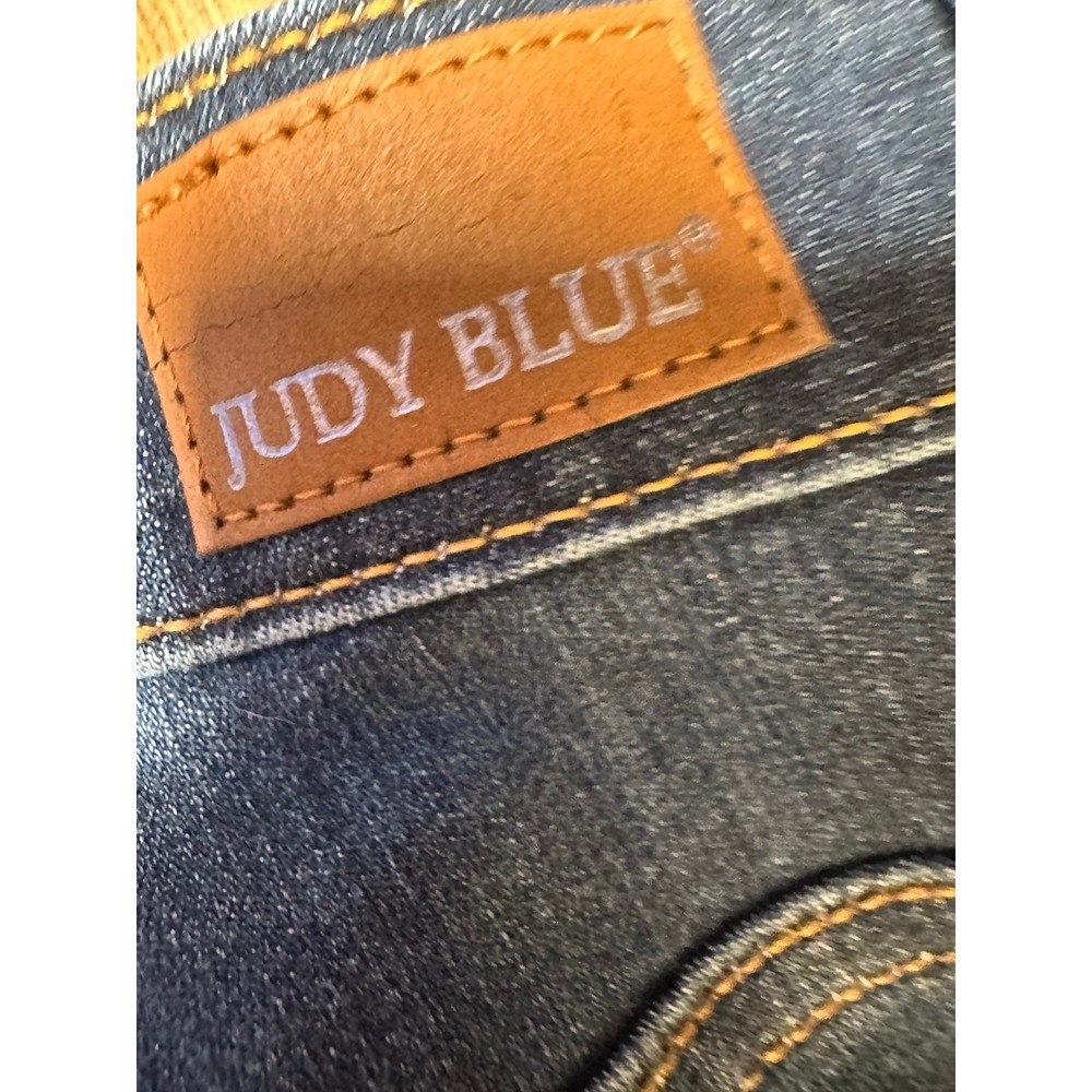 Judy Blue Skinny Fit Dark Wash Raw Hem High Rise Jeans JB82201DK Size 7 28 - Picture 11 of 11